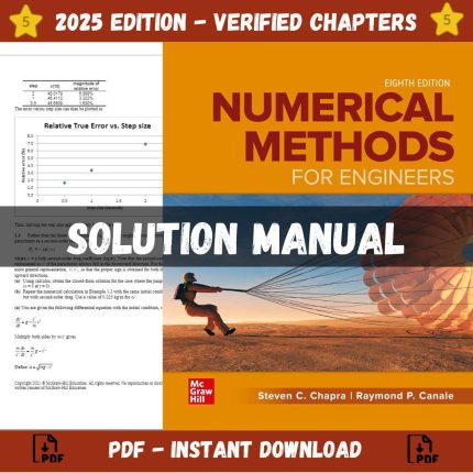 Solution Manual – Numerical Methods for Engineers 8th Edition (Chapra, 2021)-Pass Test Bank