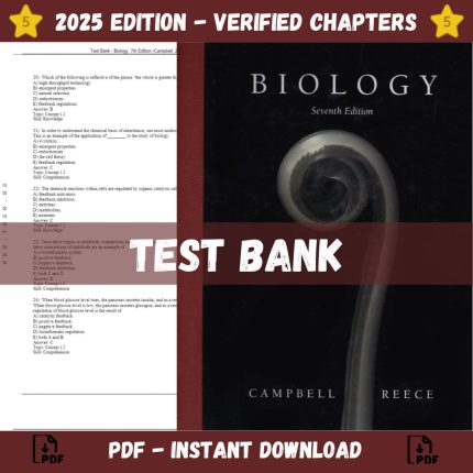 Test Bank – Biology, 7th Edition (Campbell, 2005)-Pass Test Bank