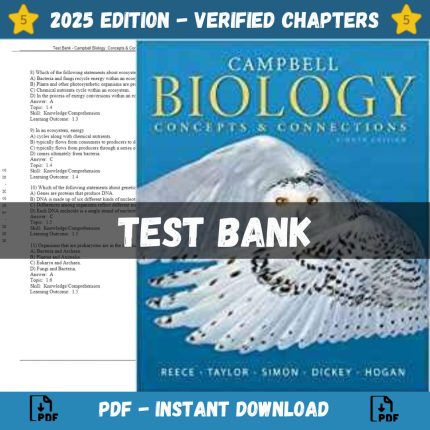 Test Bank – Campbell Biology-Concepts & Connections, 8th Edition (Reece, 2014)-Pass Test Bank