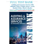 Test Bank For Auditing and Assurance Services, 18th Edition By Arens-Pass Test Bank