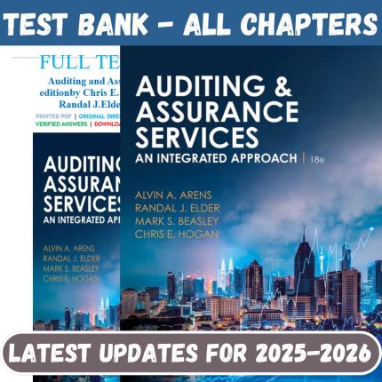 Test Bank For Auditing and Assurance Services, 18th Edition By Arens-Pass Test Bank