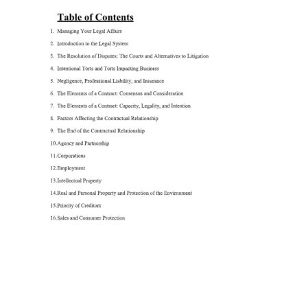 Test Bank For Business Law in Canada 13th Edition By Yates-Pass Test Bank