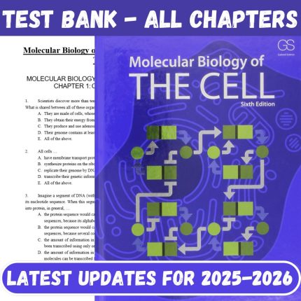 Test Bank For Molecular Biology of the Cell 6th Edition by Alberts-Pass Test Bank