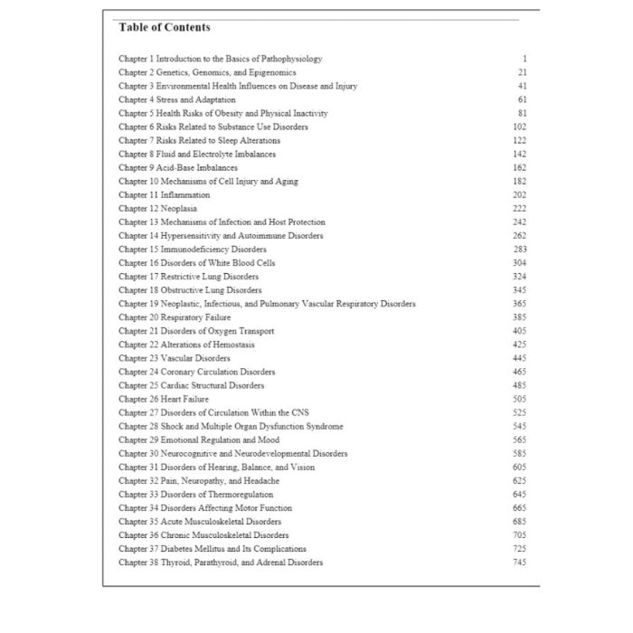 Test Bank For Pathophysiology-Concepts of Human Disease, 1st Edition By Sorenson-Pass Test Bank
