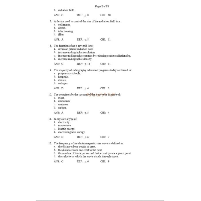 Test Bank For Patient Care in Radiography 10th Edition by Ehrlich-Pass Test Bank