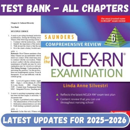 Saunders Comprehensive Review for the NCLEX-PN Examination 6th Edition By Silvestri