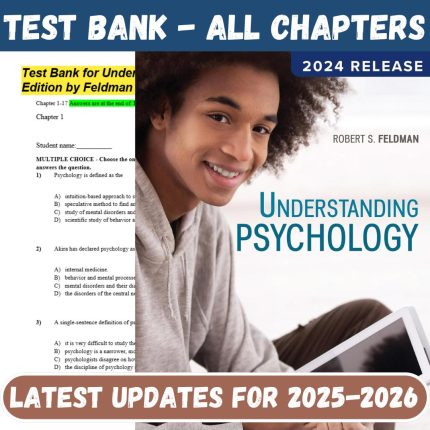 Test Bank For Understanding Psychology 15th Edition By Feldman-Pass Test Bank