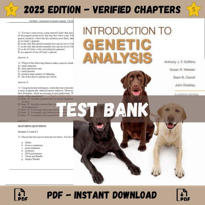 Test Bank – Introduction to Genetic Analysis, 11th Edition (Griffiths, 2015)-Pass Test Bank