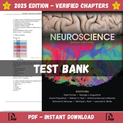 Test Bank – Neuroscience, 6th Edition (Purves, 2018)-Pass Test Bank