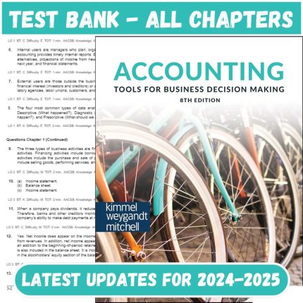 Test Bank for Accounting Tools For Business Decision Making 8th Edition by Kimmel-Pass Test Bank