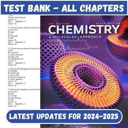 Test Bank for Chemistry A Molecular Approach 6th Edition by Tro-Pass Test Bank