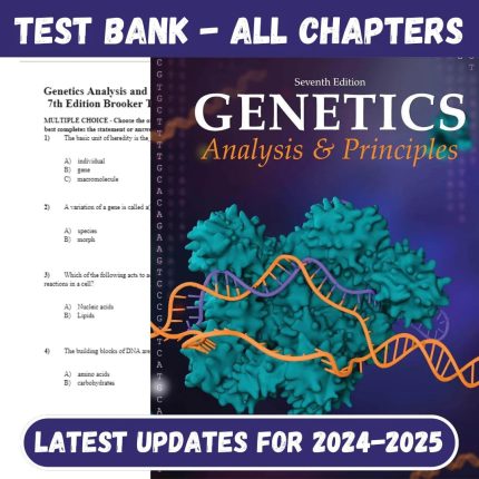 Test Bank for Genetics Analysis and Principles 7th Edition by Brooker-Pass Test Bank