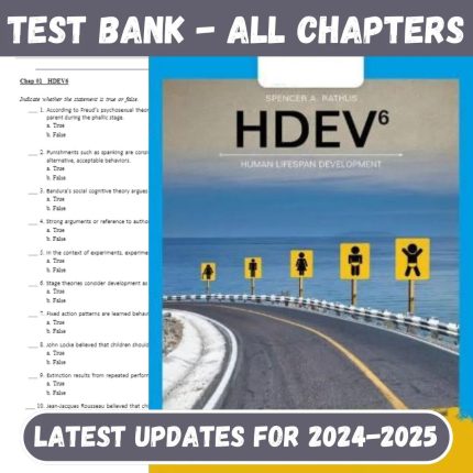 Test Bank for HDEV : human lifespan development 6th Edition by Spencer A. Rathus-Pass Test Bank