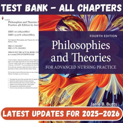 Test Bank for Philosophies and Theories for Advanced Nursing Practice 4th Edition by Butts Rich-Pass Test Bank