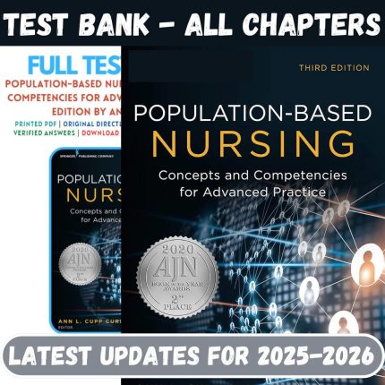 Test Bank for Population-Based Nursing: Concepts and Competencies for Advanced Practice 3rd Edition by Curley-Pass Test Bank