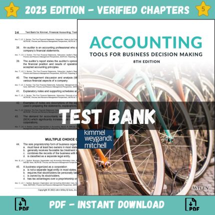 Test bank – Accounting Tools For Business Decision Making 8th Edition (Paul D. Kimmel, 2023)-Pass Test Bank