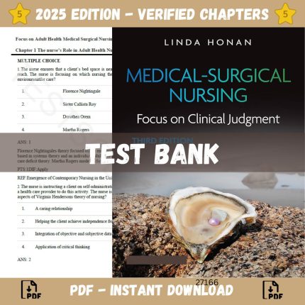 Test Bank – Medical-Surgical Nursing Focus on Clinical Judgment, 3rd Edition (Linda, 2024)-Pass Test Bank