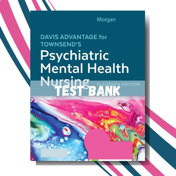 Test bank for Davis Advantage for Townsend’s Psychiatric Mental Health Nursing, 11th Edition (By Karyn I. Morgan)-Pass Test Bank